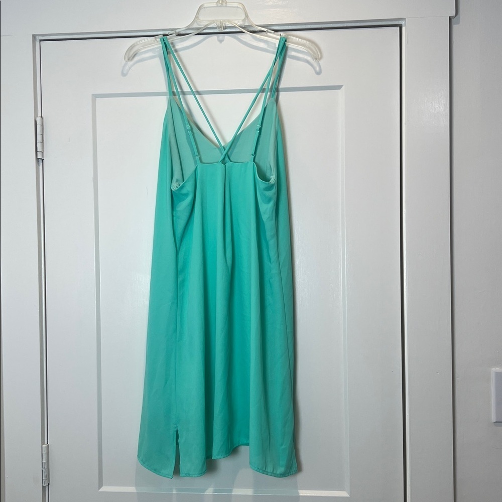 Everly Mint Green Spaghetti Strap slip Dress size small. - Picture 6 of 9